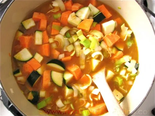 Sweet Potato Zucchini Vichyssoise