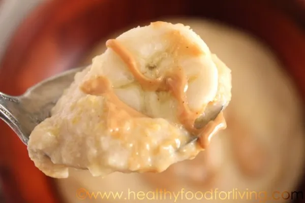 Peanut Butter & Banana Breakfast Polenta