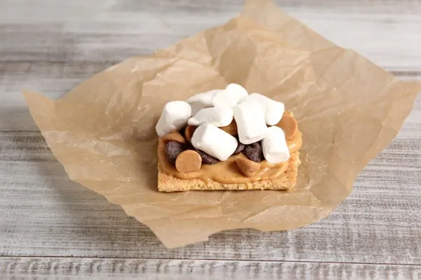 IMG 0886 600x400 1 Wordless Recipe: Chocolate Peanut Butter Cup S’mores