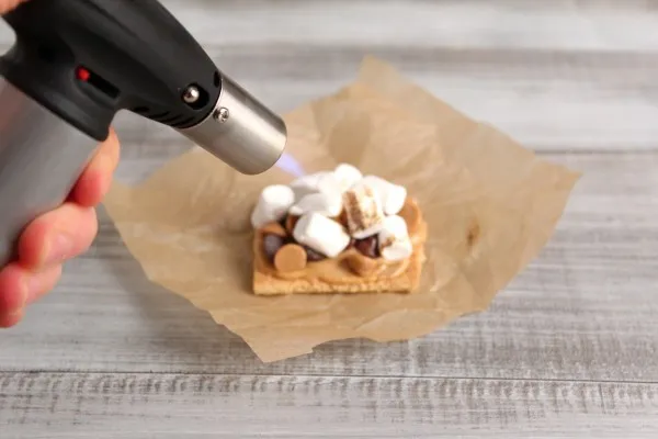 IMG 0892 600x400 1 Wordless Recipe: Chocolate Peanut Butter Cup S’mores