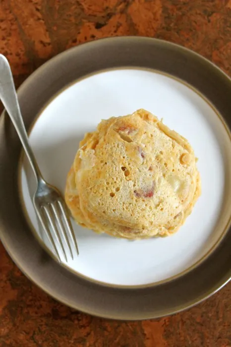 Ham & Cheese Griddle Cakes for One