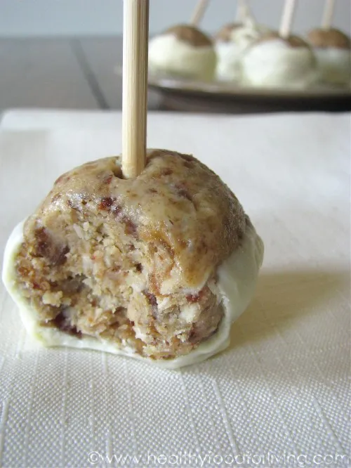 White Chocolate Cake Batter Truffle Pops