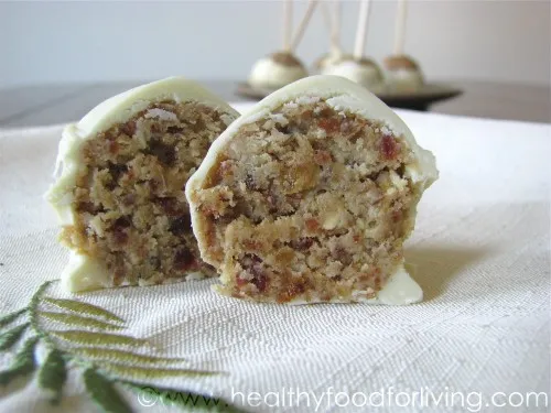 White Chocolate Cake Batter Truffle Pops