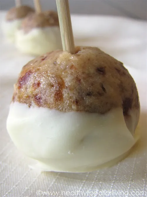 White Chocolate Cake Batter Truffle Pops
