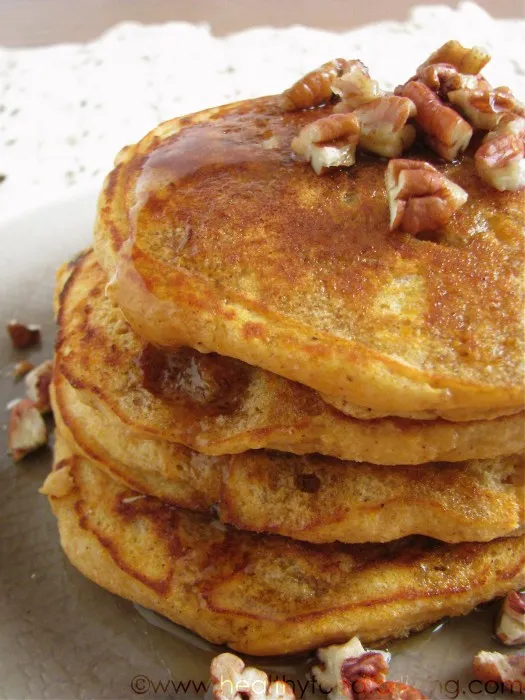 Sweet Potato Pie Pancakes for One

