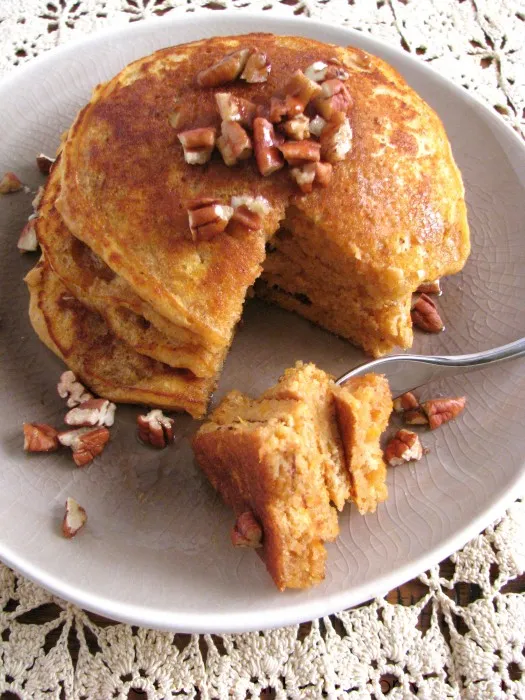 Sweet Potato Pie Pancakes for One

