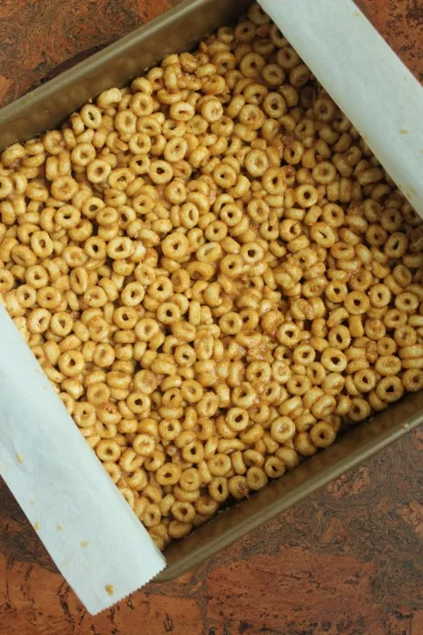 IMG 3935 466x700 1 3 Ingredient Peanut Butter & Honey Cereal Bars