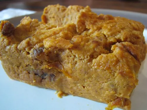 Pumpkin Raisin Bread Pudding