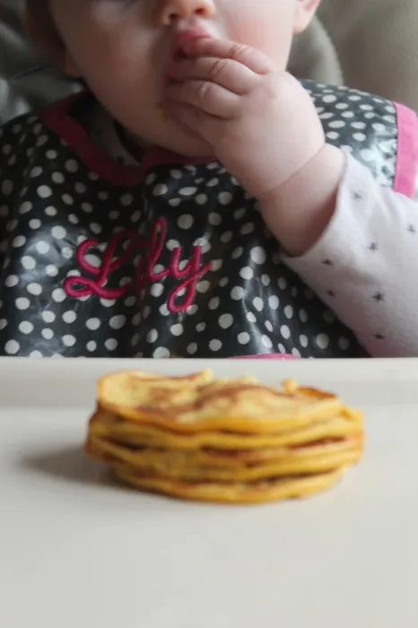 IMG 4466 466x700 1 4 Ingredient Pumpkin Pancakes for Baby