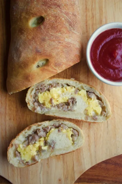 Breakfast Stromboli