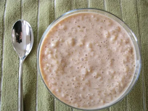 Eggnog Brown Rice Pudding
