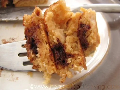 Chocolate Chip Banana Pancakes for One