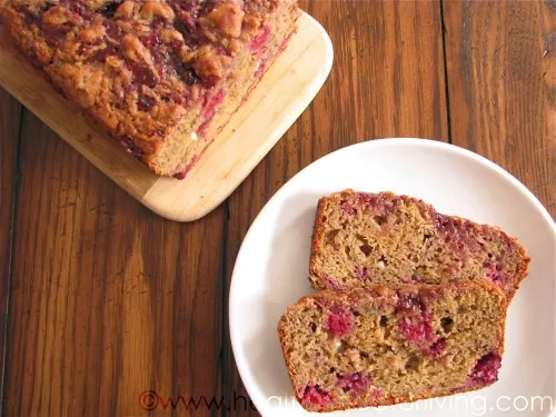 Raspberry & White Chocolate Peanut Butter Bread
