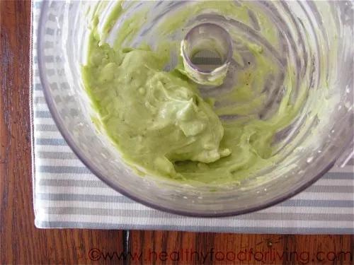 Baked Sweet Potatoes with Avocado & Goat Cheese Cream