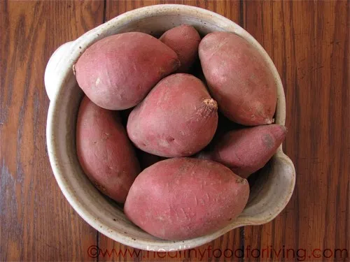 Baked Sweet Potatoes with Avocado & Goat Cheese Cream