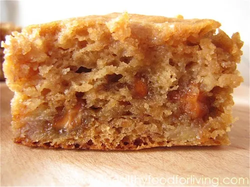 Peanut Butter & Honey Banana Blondies