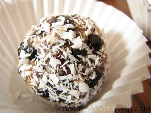 Blueberry Coconut Pie “Truffles”