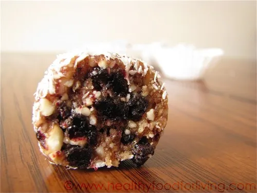 Blueberry Coconut Pie “Truffles”