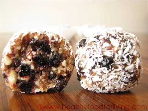 Blueberry Coconut Pie “Truffles”