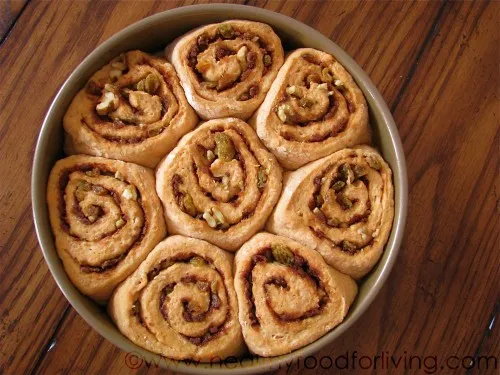 Carrot Cake Cinnamon Rolls with Cream Cheese Glaze