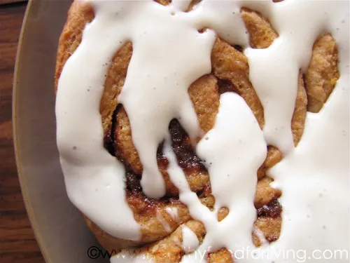 Carrot Cake Cinnamon Rolls with Cream Cheese Glaze