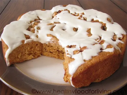 Carrot Cake Cinnamon Rolls with Cream Cheese Glaze
