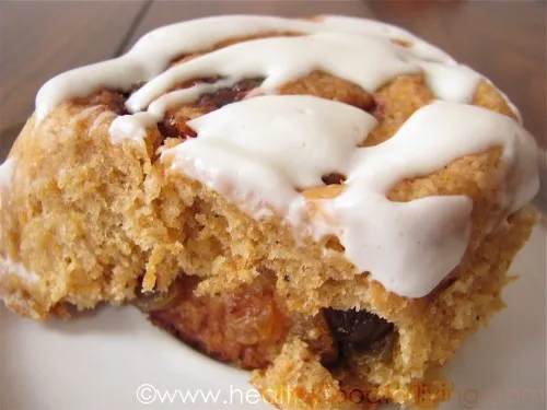 Carrot Cake Cinnamon Rolls with Cream Cheese Glaze