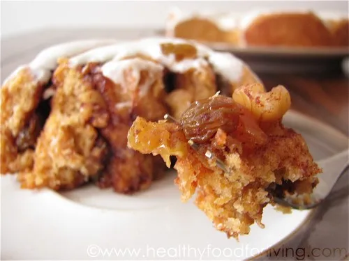 Carrot Cake Cinnamon Rolls with Cream Cheese Glaze