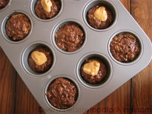 Chocolate Peanut Butter Banana Muffins

