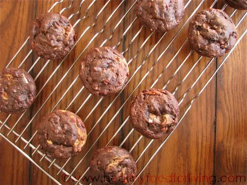 Chocolate Peanut Butter Banana Muffins

