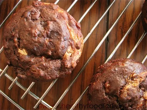 Chocolate Peanut Butter Banana Muffins

