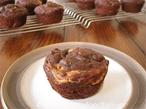 Chocolate Peanut Butter Banana Muffins

