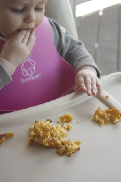 Sweet Potato Mac & Cheese Cups {Toddler Approved}