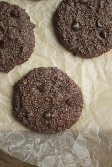 Paleo Double Chocolate Peppermint Cookies