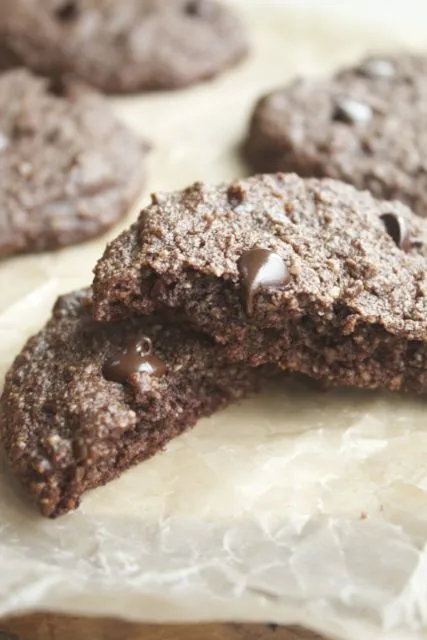 Paleo Double Chocolate Peppermint Cookies