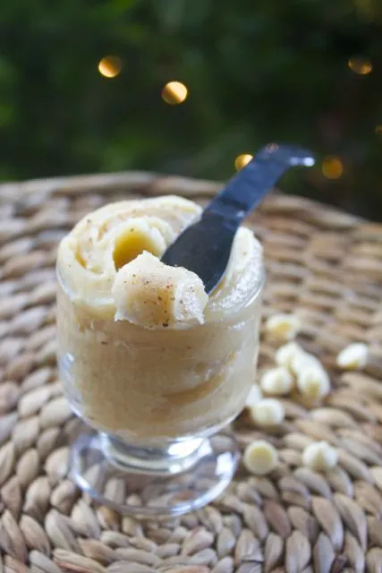 White Chocolate Eggnog “Butter”

