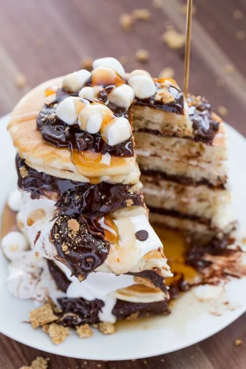 S’mores Pancakes for One