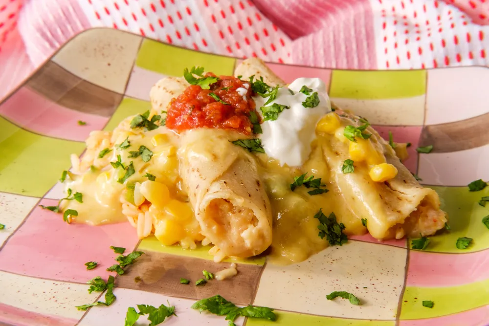 Creamy Chicken Enchiladas
