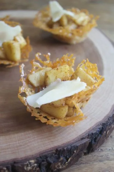Recipe Image 35 Apple Pie-Filled Crispy Cheddar Frico Cups
