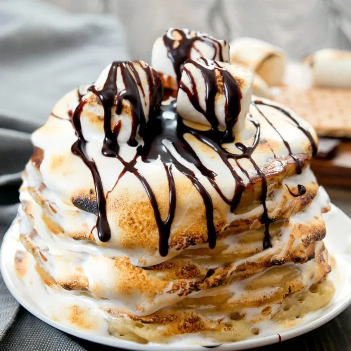 S’mores Pancakes for One
