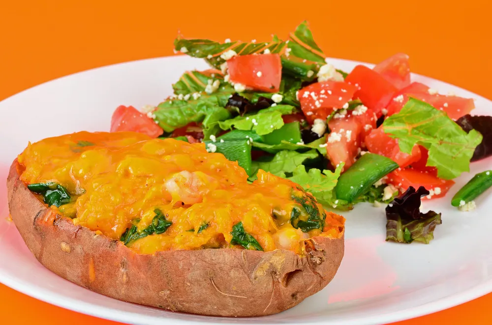 Tropical Twice-Baked Sweet Potatoes
