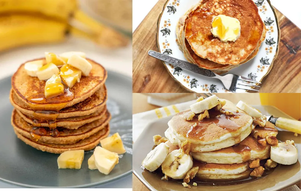 how to make banana pancakes without eggs