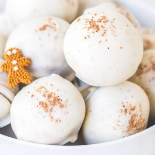 F Ginger and White Chocolate Truffles