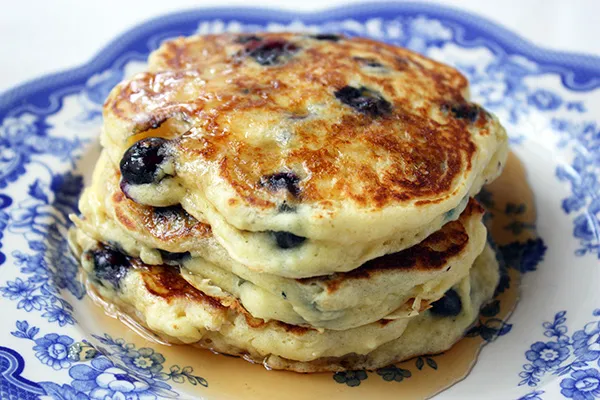 Blueberry Buttermilk Pancakes Blueberry Buttermilk Pancakes for One
