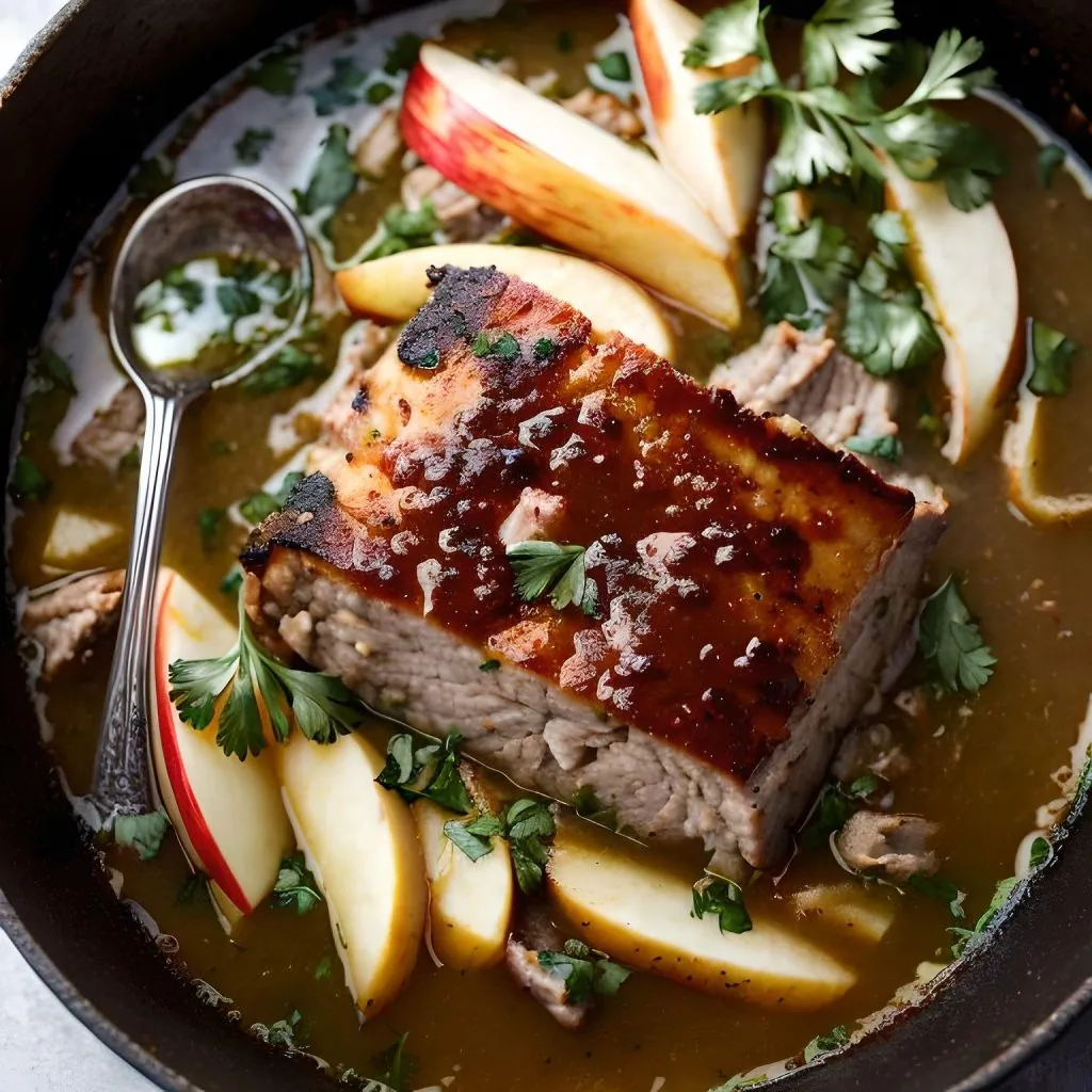 Apple Cider Pork Gravy 1024x1024 Gravy Roast Pork Recipe
