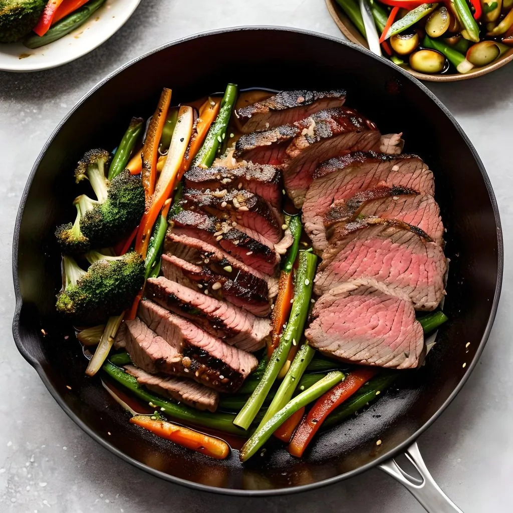 London Broil with Red Wine Sauce