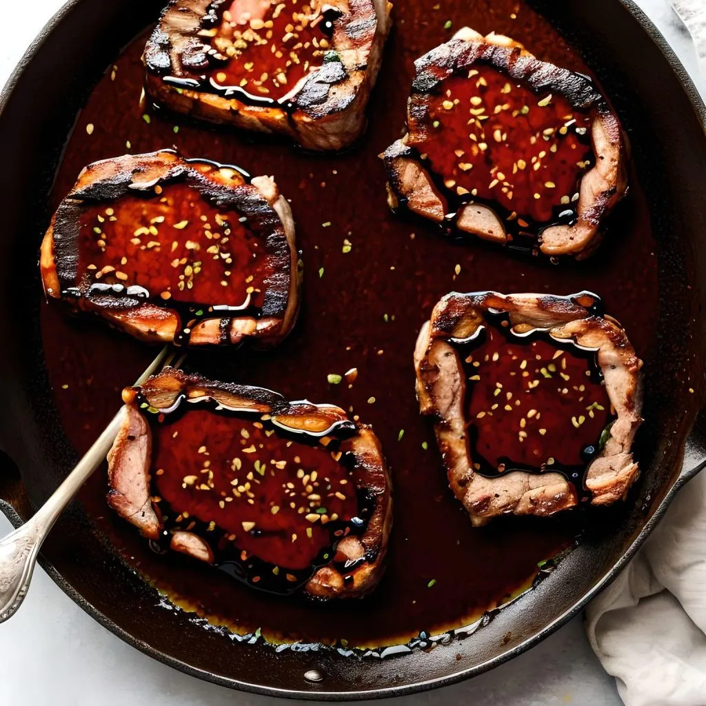 Balsamic Glazed Pork Chops