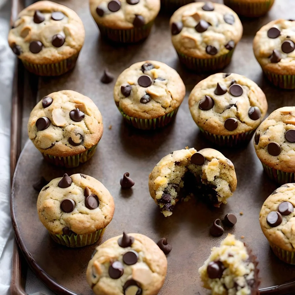Banana Chocolate Chip Mini Muffins