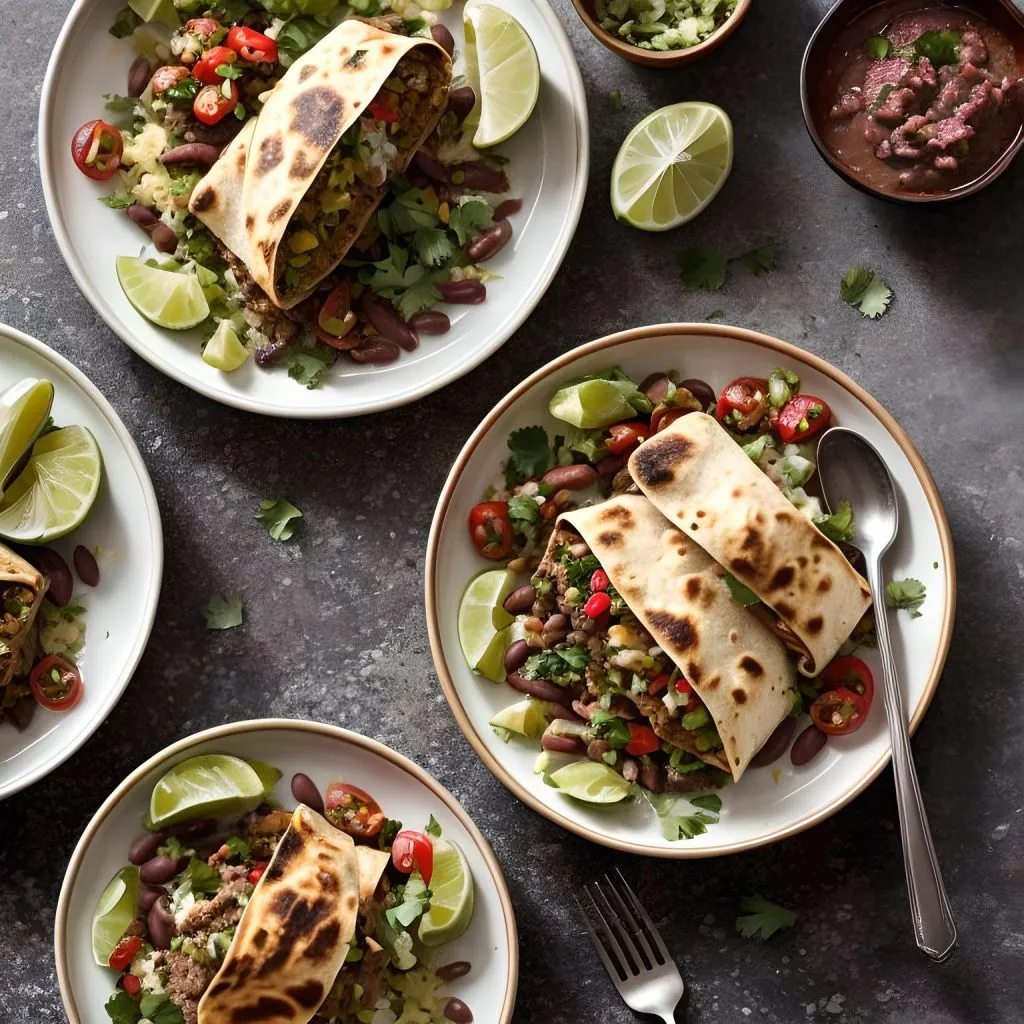 Beef and Bean Burritos