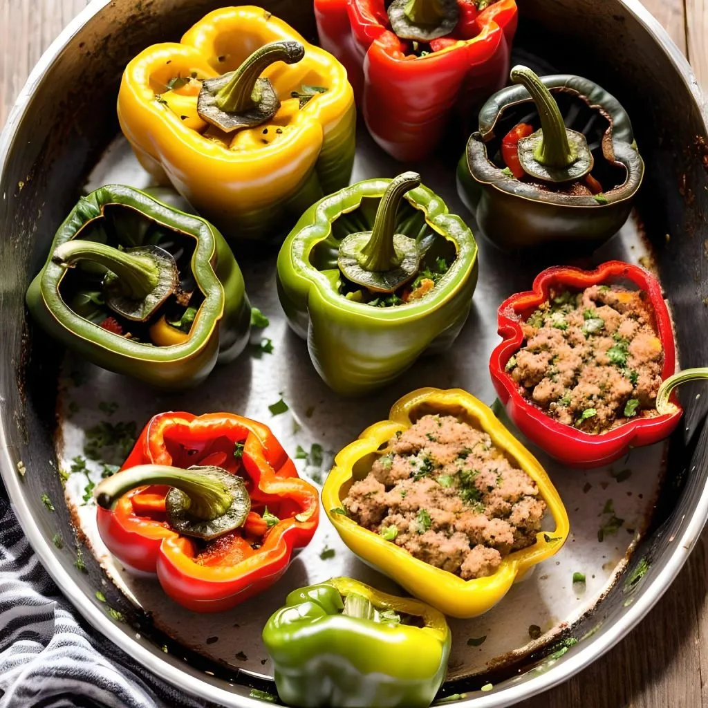 . Boudin-Stuffed Peppers